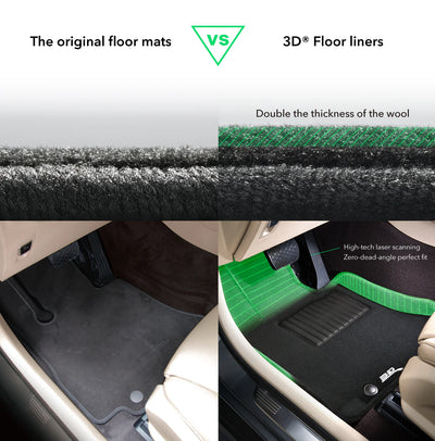 3D MAXpider black floor mats