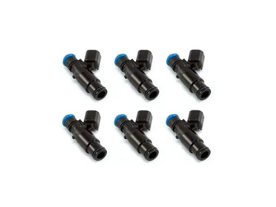Injector Dynamics ID1300X Injectors - 48mm Length - 14mm Grey Top - 14mm Lower O-Ring - Set of 6