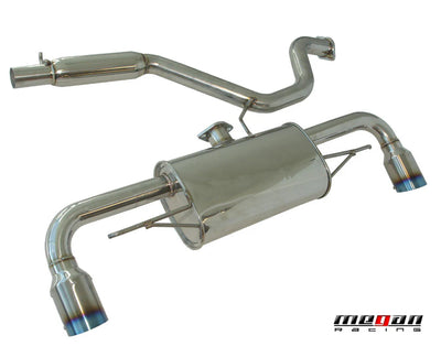 Megan Axle Back Exhaust Audi TT 3.2L AWD 08-09 Dual 4 Blue Tips OE-RS Style