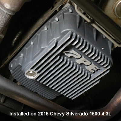 2007-2020 GM w/ 6L80 Heavy-Duty Cast Aluminum Transmission Pan Brushed