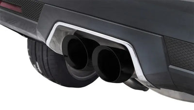 2.5 Inch Axle-Back Touring Dual Exhaust 4.5 Inch Black Tips 11-15 Cadillac CTS-V Coupe 6.2L V8 Stain