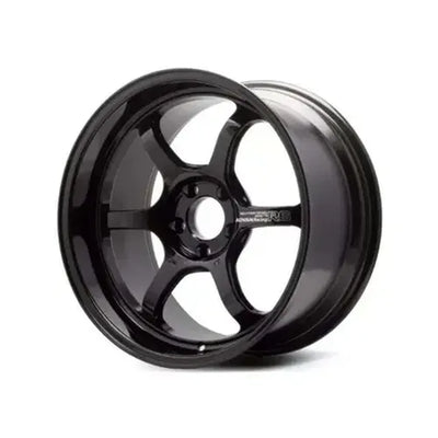 Advan R6 18x9.5 +45 5-120 Racing Titanium Black Wheel