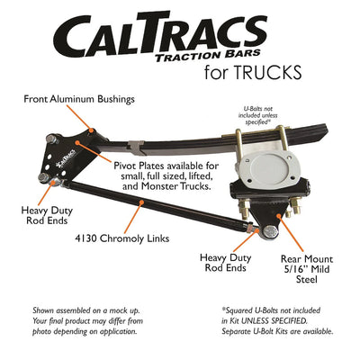CalTracs HD Truck - Standard Includes Required UBolts 97-04 Ford F150 Lightning