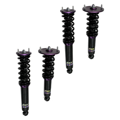 D2 Racing silver coilovers