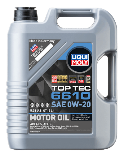 LIQUI MOLY 20L Top Tec 6610 Motor Oil SAE 0W20