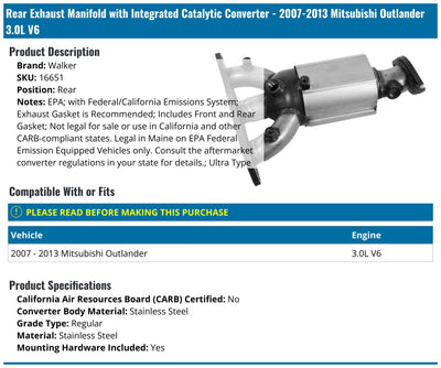 MANIFOLD CONVERTER- DF- E