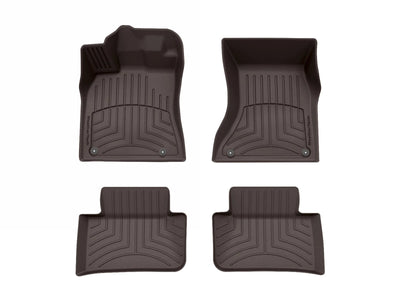 WeatherTech Cocoa Front Rear FloorLiner HP Fits -20-25 Macan 47230-1-3IM