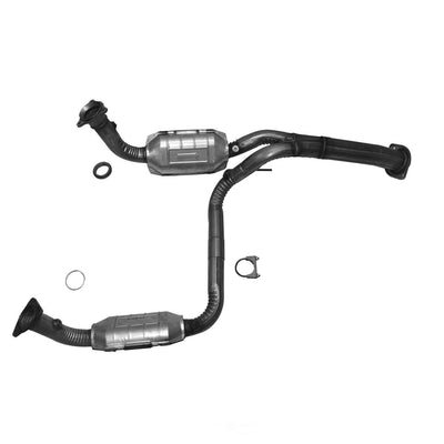 AP Exhaust Products silver auto part