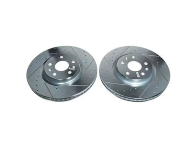 Power Stop 20-21 Chevrolet Corvette Front Evolution Drilled & Slotted Rotor - Pair