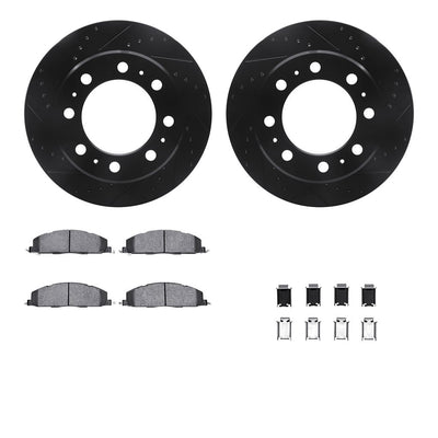 R1 Concepts Brake Rotor- Blank with Optimum Oe Pads Hdw Fits Dodge Ram