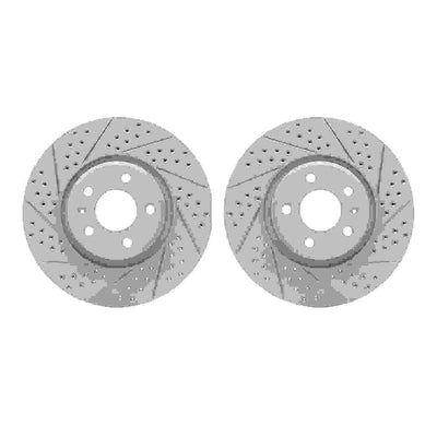 DFC 11-17 Audi A4 Front Drilled & Slotted Geoperformance Rotors