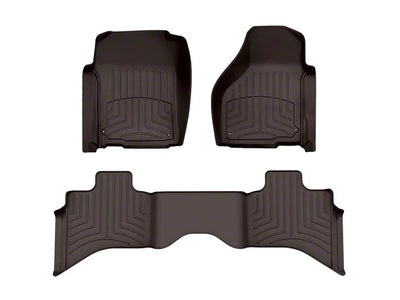 WeatherTech Cocoa Front Rear FloorLiner HP Fits -20-24 Dodge RAM 474651IM-472162IM