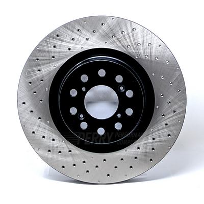 Centric 2018 STI Front SportStop Drilled Premium Rotor