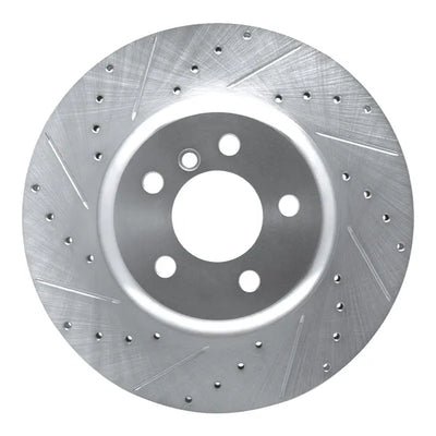 R1 13-21 BMW 230i Rear Left Slotted Black Brake Rotor