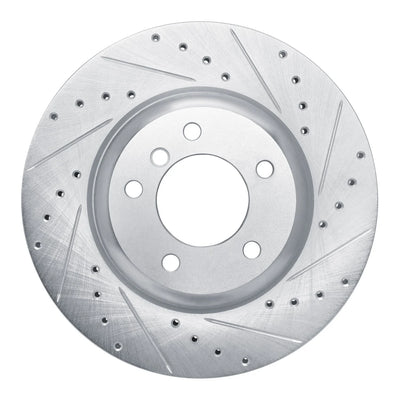 R1 09-16 BMW Z4 Front Right Drilled Black Brake Rotor