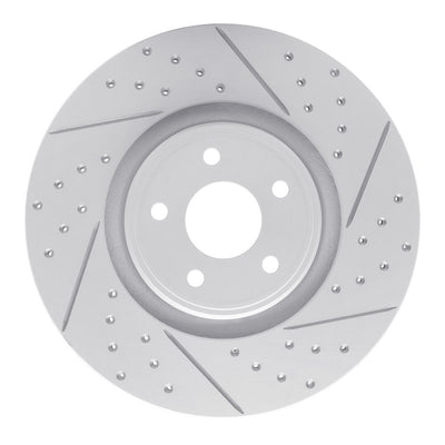 DFC 14-19 Ford Focus Front Right Drilled & Slotted Geoperformance Rotor