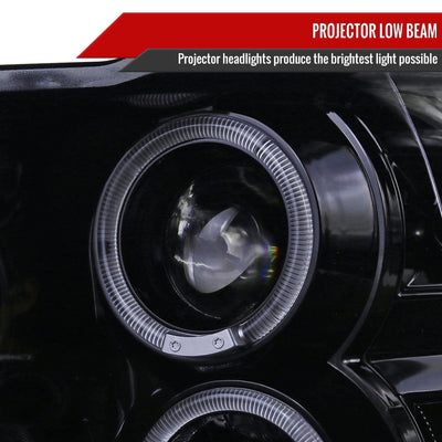HALO LED PROJECTOR HEADLIGHT GLOSS