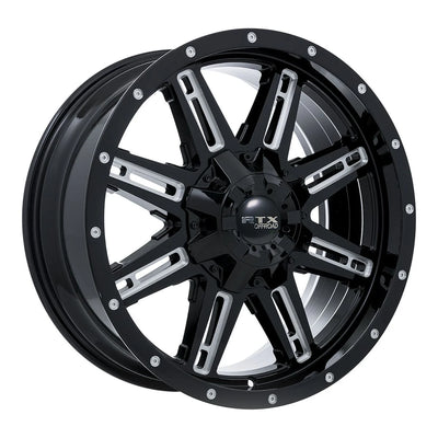 RAVINE 17X8 5X114/127 ET15 CB71.5 GLOSS BLACK MILLED