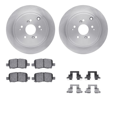 R1 E- Line Series Brake Rotor - D/S - Silver w/ Ceramic Pads Hdw Fits Acura MDX