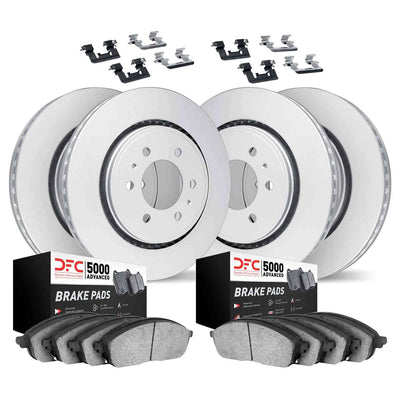 DFC 05-25 Nissan Frontier Front & Rear Geospec Rotors with 5000 Advanced Brake Pads w/Hardware