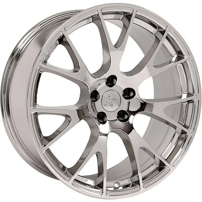 22 IN REPLICA WHEEL DG15 FITS DODGE HELLCAT RIM 22X9 BLACK WHEEL