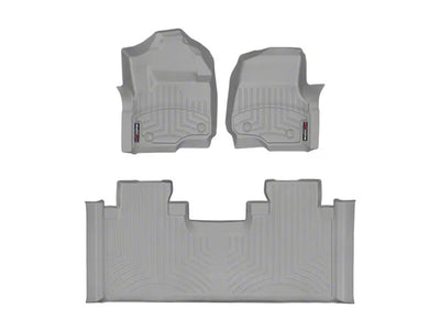 WeatherTech Grey Front and Rear Floorliners Fits -20-23 F-250 F-350 F-450 F-550 4610121-466975