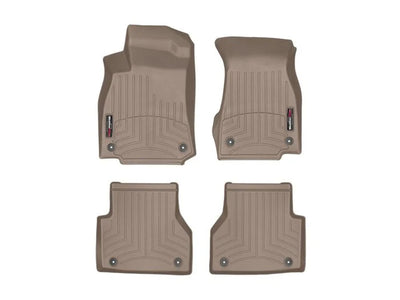 WeatherTech 2019+ Audi A6 Front & Rear Floorliner - Tan