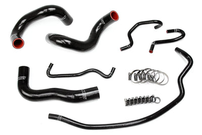 HPS Performance Black Reinforced Silicone Radiator Hose Kit Coolant for Toyota 14-18 Corolla 1.8L