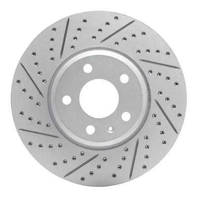 R1 08-25 Audi A5 Front Left Drilled & Slotted Geoperformance Rotor