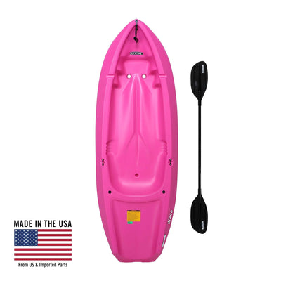 6FT WAVE YOUTH KAYAK W/PADDLE PINK
