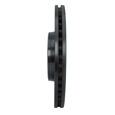 R1 12-20 Audi A7 Quattro Front Right Drilled & Slotted Black Brake Rotor