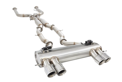 BMW M3/M4 BLACK TIP KIT 4IN BOLT ON 304SS