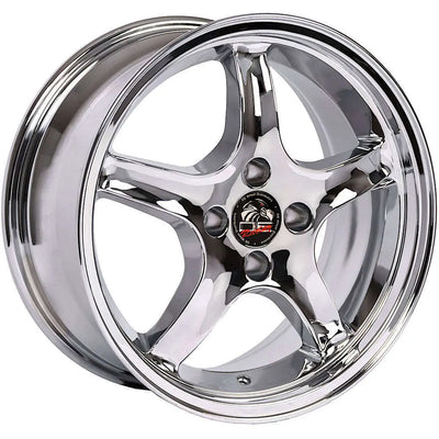 17 IN REPLICA WHEEL FR04 FITS FORD MUSTANG COBRA RIM 17X9 CHROME WHEEL