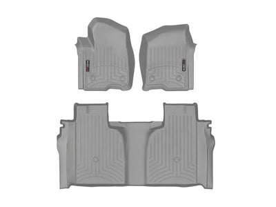 WeatherTech Grey Front and Rear Floorliners Fits -20-26 Chevrolet GMC 461436-1-2