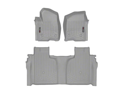 WeatherTech Grey Front and Rear Floorliners Fits -20-26 Chevrolet GMC 461436-1-3