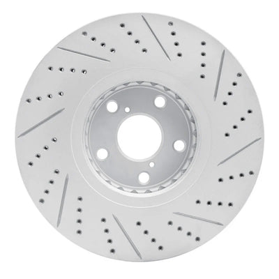 R1 07-11 Lexus Gs350 Left Front Drilled & Slotted Geoperformance Rotor