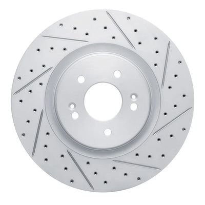 R1 21-26 Hyundai Sonata Front Right Drilled & Slotted Geoperformance Rotor