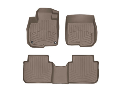 WeatherTech Tan Front Rear FloorLiner HP Fits -20-22 Hyundai Kia 4515721IM-458162IM