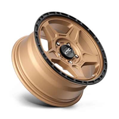 ~(30 lbs. 21X21X11)~ ALPINE 18x8 5x110.00 MATTE BRONZE W/ BLACK LIP (38 mm)