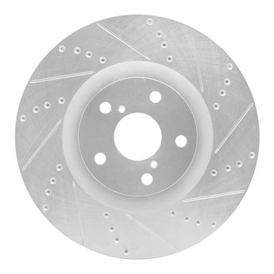 R1 09-11 Lexus Gs450H Right Front Drilled & Slotted Geoperformance Rotor