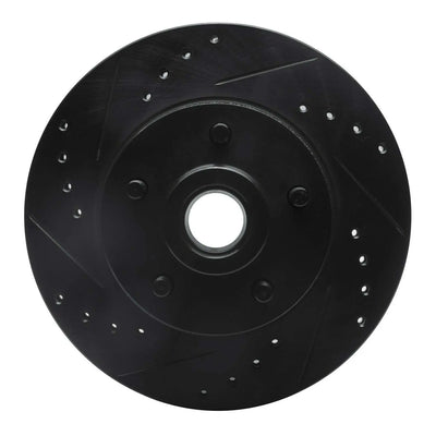 R1 73-89 Chrysler Imperial Front Left Drilled & Slotted Black Brake Rotor