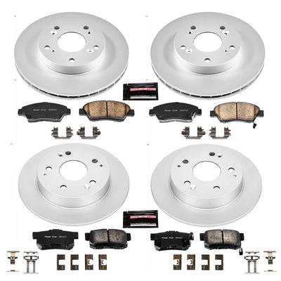 Power Stop 02-06 Acura RSX Front & Rear Z17 Evolution Geomet Coated Brake Kit