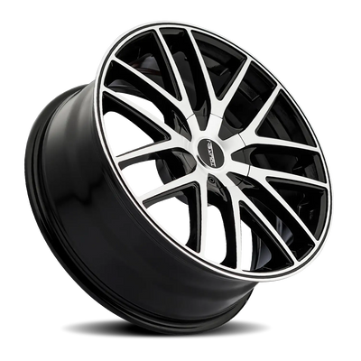 Touren 3260 TR60 19x8.5 / 5x108/114.3 BP / 40mm Offset / 74.1mm Hub Gloss Black Machined Wheel