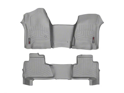 WeatherTech Grey Front and Rear Floorliners - Over The Hump Fits -20-20 Chevrolet GMC 465431-466072