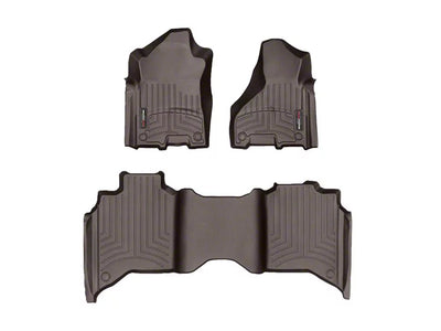 WeatherTech Cocoa Front and Rear Floorliners Fits -20-24 Dodge RAM 471545-1-2