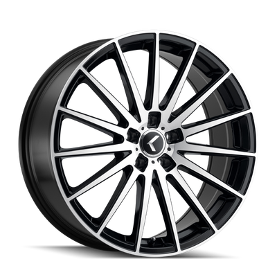191 (191) BLACK/MACHINED FACE 18X8