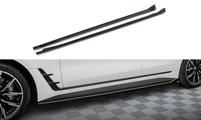 Maxton Gloss Black Front Splitter VW 14-17 Golf R Mk7