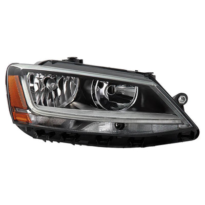 1718 JETTA W/LED DRL ONLY HALOGEN HEADLIGHTS OE RIGHT