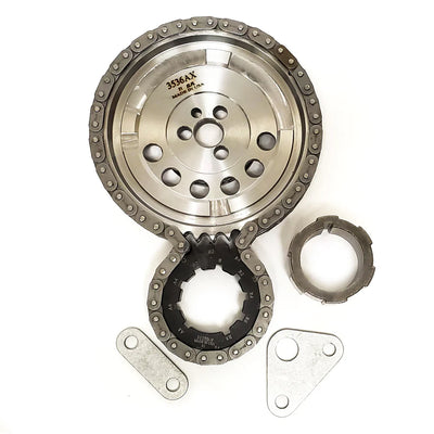 TIMING CHAIN SET PQX DBL ROLLER GM LS3 6.0L 6.2L 3 BOLT CAM W/ THRUST BEAR