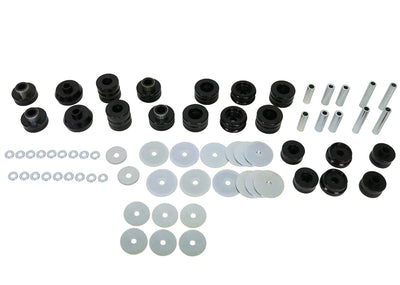 Body mount - bushings 20 Bushings 10 Tubes 4 Plates 38 Washers Grease Install Guide